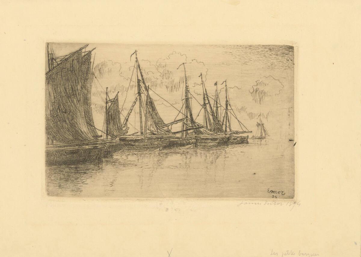 James Ensor, Kleine Boote, Inv. Nr.: DGNF6550