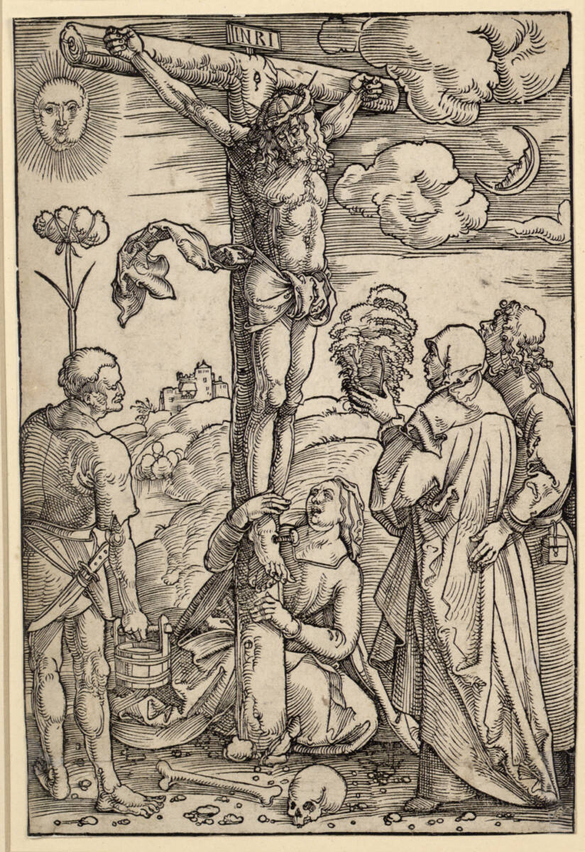 Christus am Kreuz mit Maria und Johannes, Magdalena und Stephaton, Hans Baldung Grien