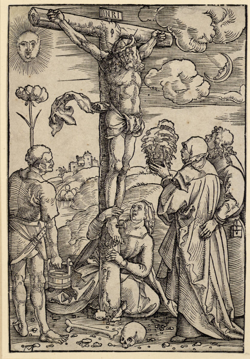Christus am Kreuz mit Maria und Johannes, Magdalena und Stephaton, Hans Baldung Grien