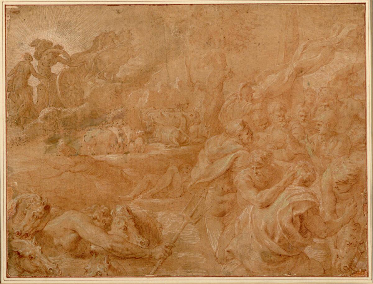 Francesco Primaticcio, Die Gefährten des Odysseus beschließen den Raub der Sonnenrinder, Inv. N…