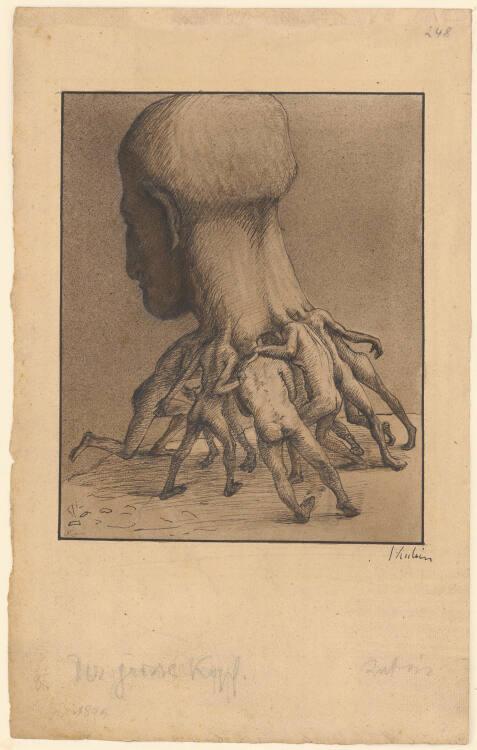 Alfred Kubin, Der große Kopf, Inv. Nr.: 33204