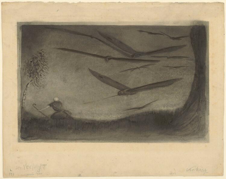 Alfred Kubin, Der Verfolgte, Inv. Nr.: 33572