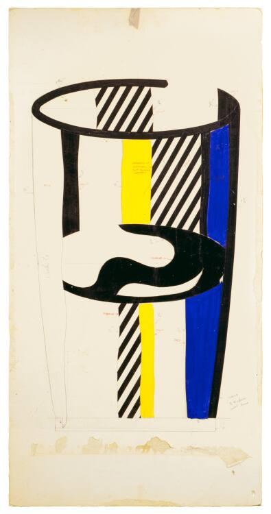 Roy Lichtenstein, Glass III (Study), Inv. Nr.: 48745