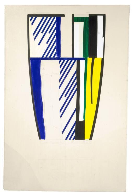 Roy Lichtenstein, Glass IV (Study), Inv. Nr.: 48753