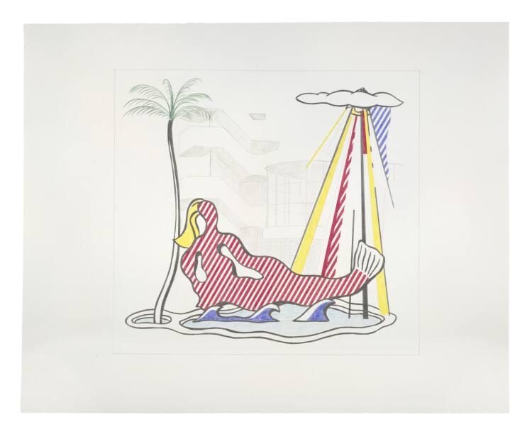 Roy Lichtenstein, Mermaid (Study), Inv. Nr.: 48758
