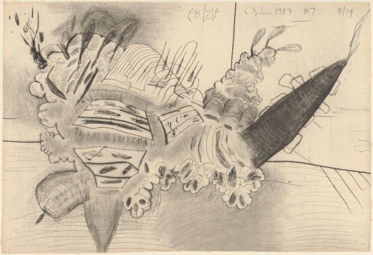 Carroll Dunham, Shadows; #7, Inv. Nr.: DG1994/219/7