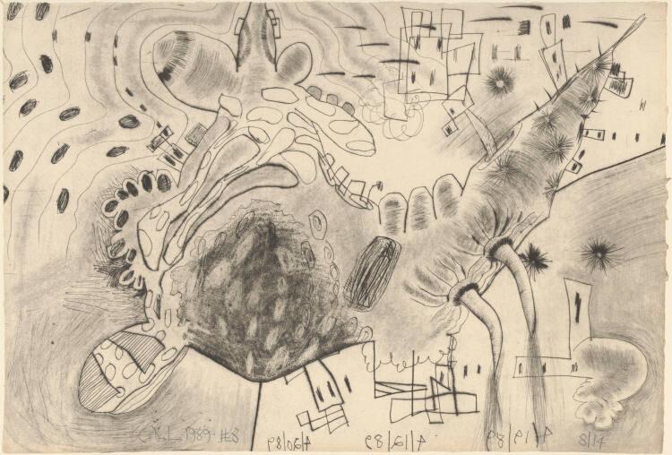 Carroll Dunham, Shadows; #8, Inv. Nr.: DG1994/219/8