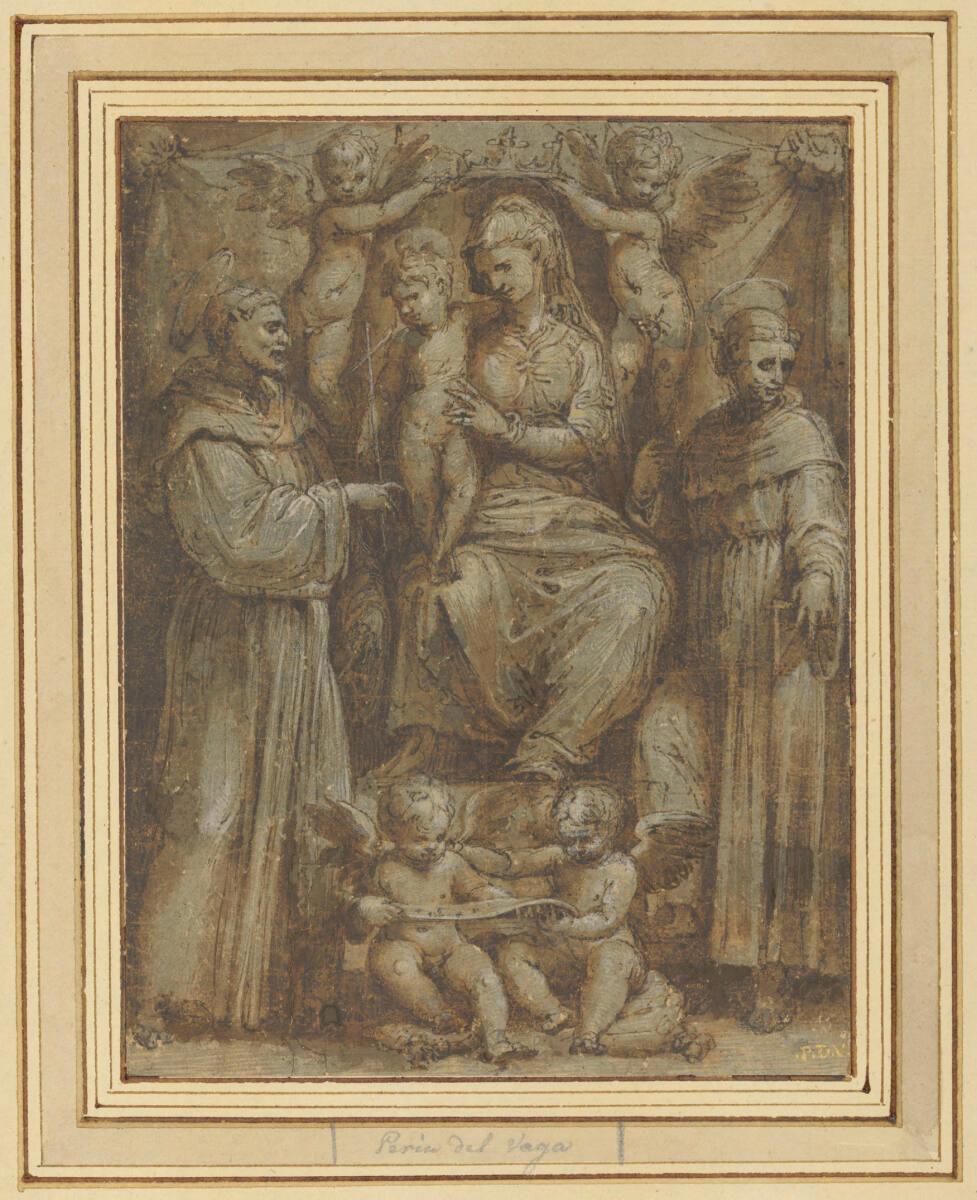 Piero Buonaccorsi gen. Perino del Vaga, Sacra Conversazione, Inv. Nr.: 435