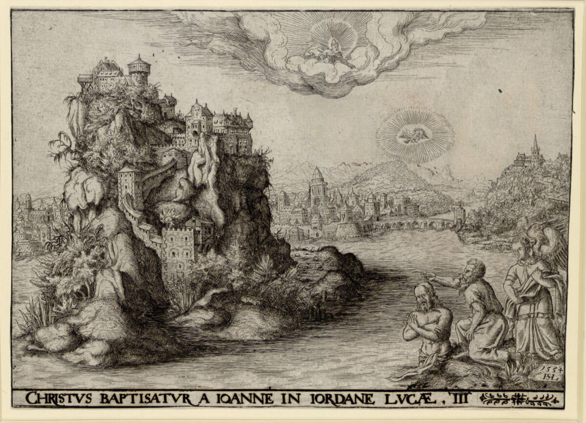 Die Taufe Christi, Hans Sebald Lautensack, 1554