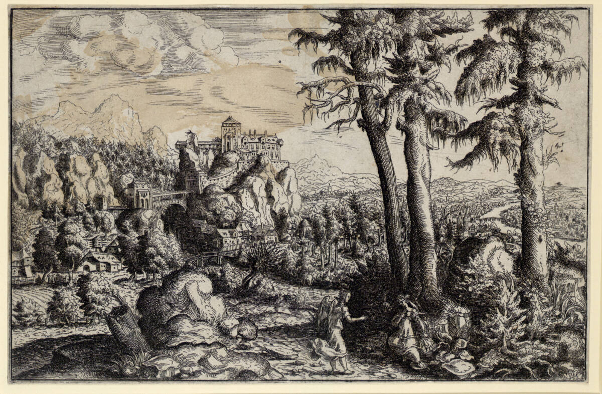 Der Engel tröstet Hagar, Hans Sebald Lautensack