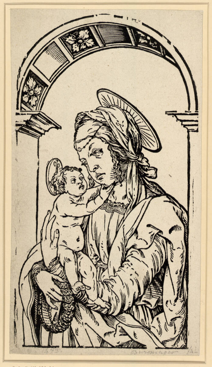 Maria mit Kind in architektonischem Bogen, Hans Burgkmair the Elder