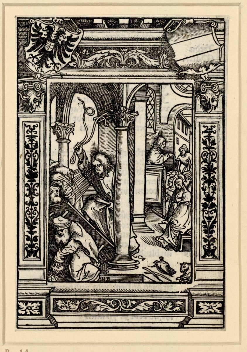 Hans Burgkmair d. Ä., Austreibung der Händler aus dem Tempel, Inv. Nr.: DG1934/50