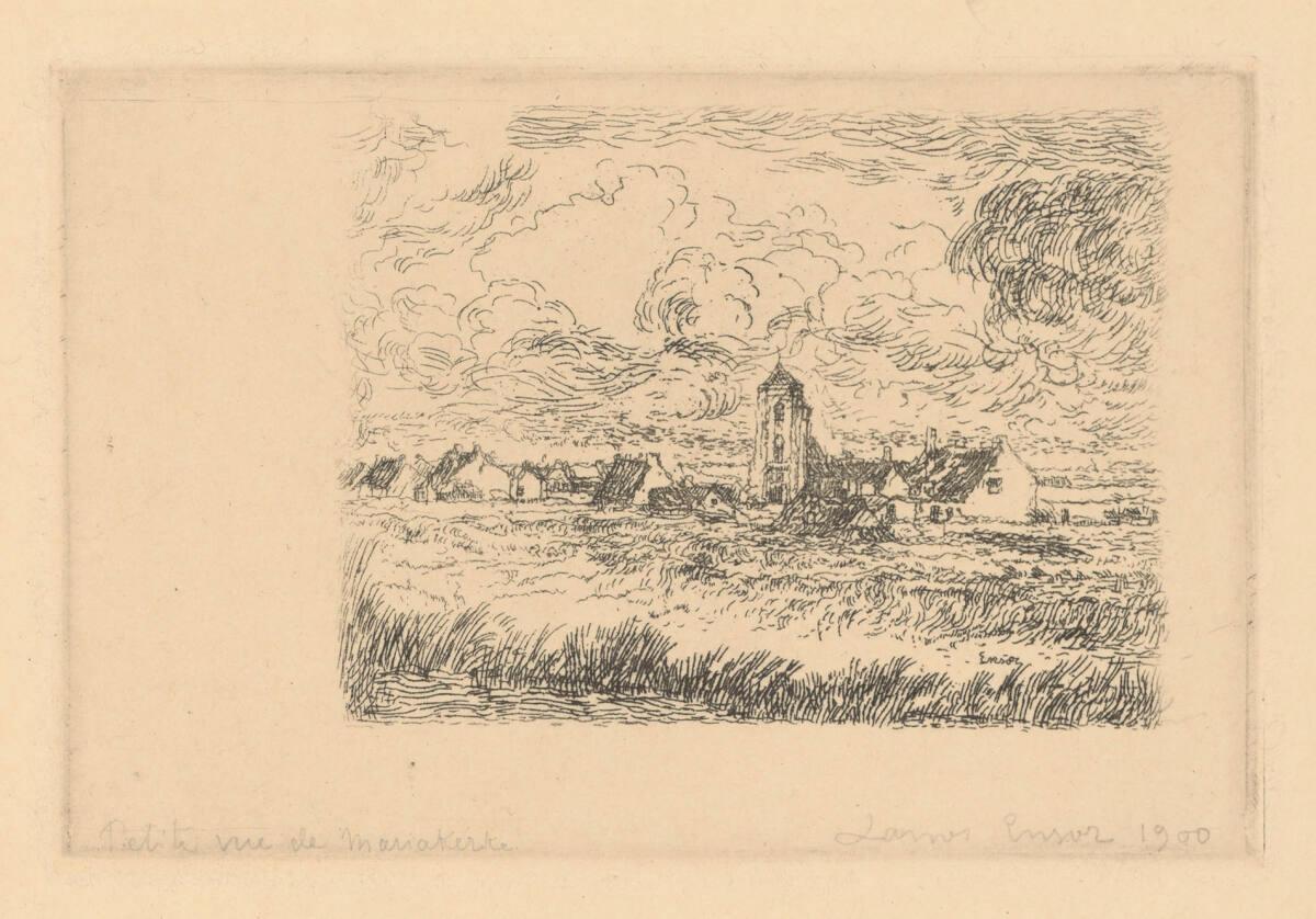 James Ensor, Kleine Ansicht von Mariakerke, Inv. Nr.: DG1942/114