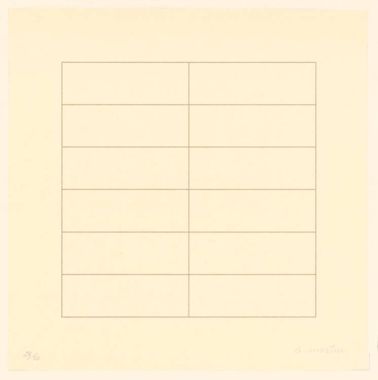 Agnes Martin, On a clear Day, Inv. Nr.: DG1999DL1/3