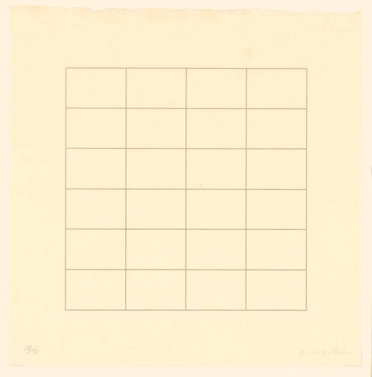 Agnes Martin, On a clear Day, Inv. Nr.: DG1999DL1/4