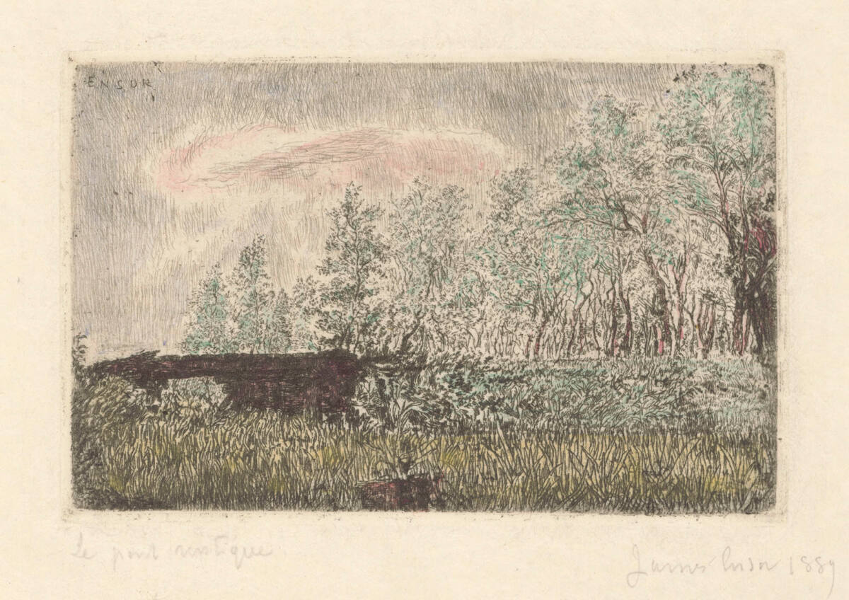 Brücke am Land, James Ensor, 1889