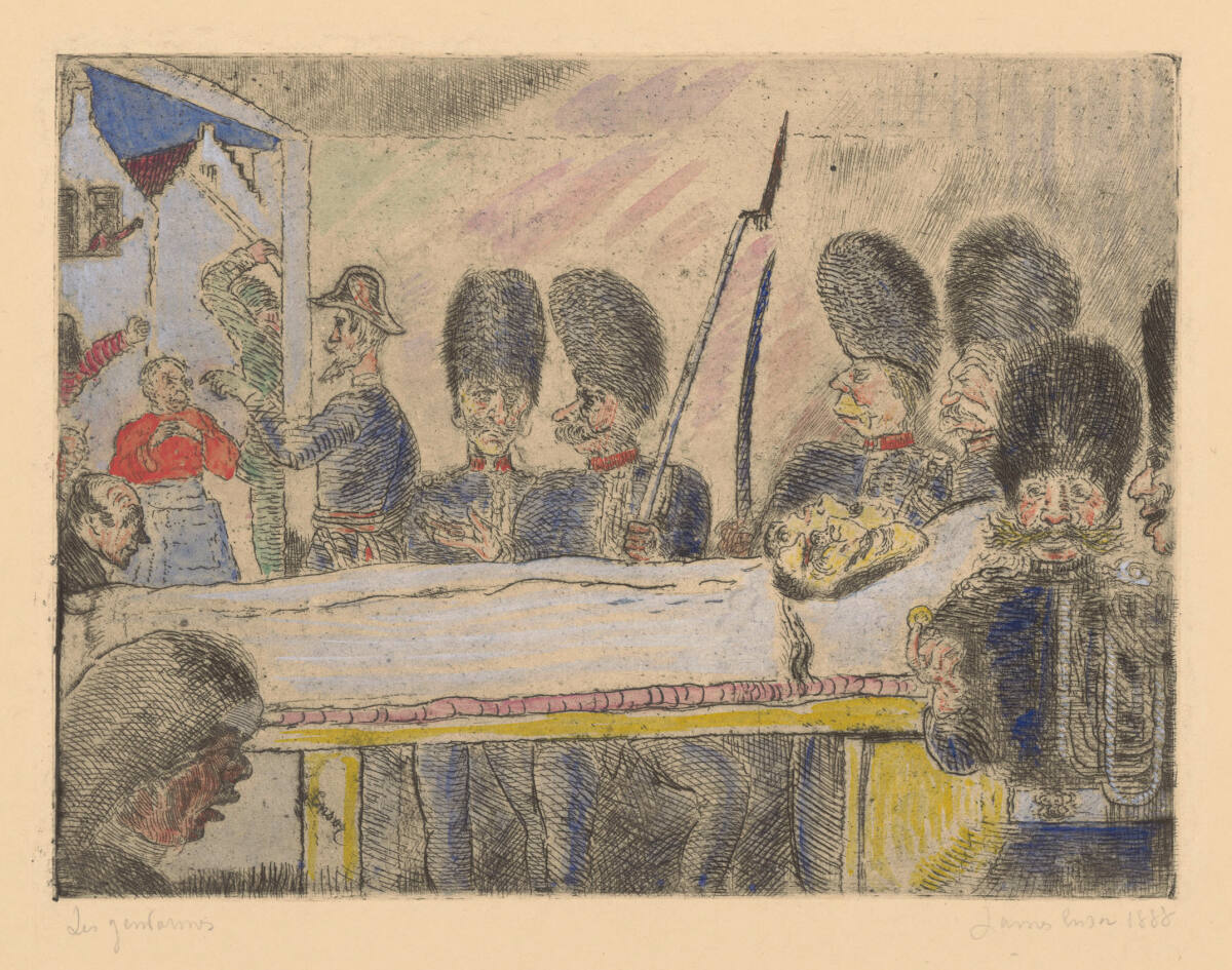 Die Gendarmen, James Ensor, 1888