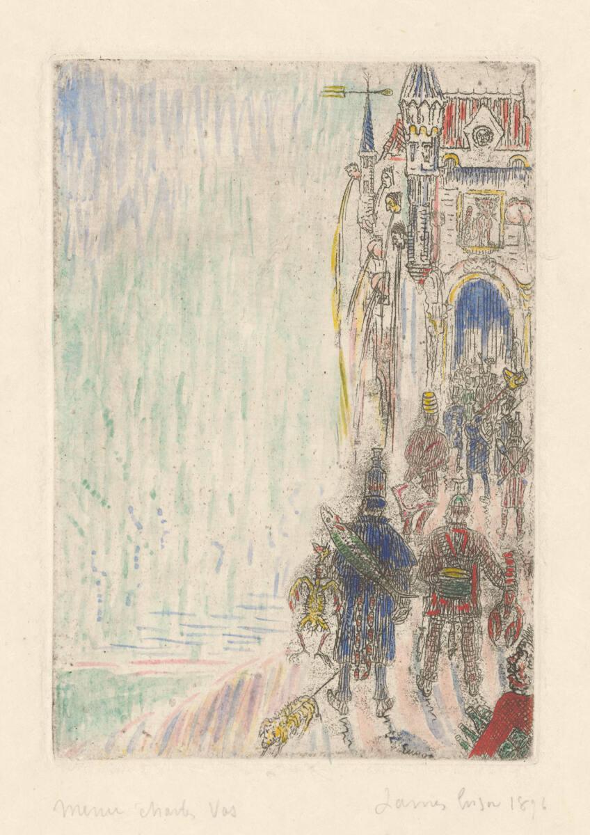 James Ensor, Menü für Charles Vos, Inv. Nr.: DG1942/153