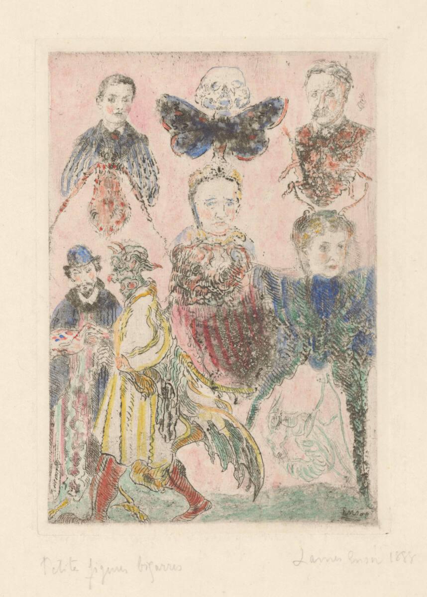 James Ensor, Kleine bizarre Figuren, Inv. Nr.: DG1942/155