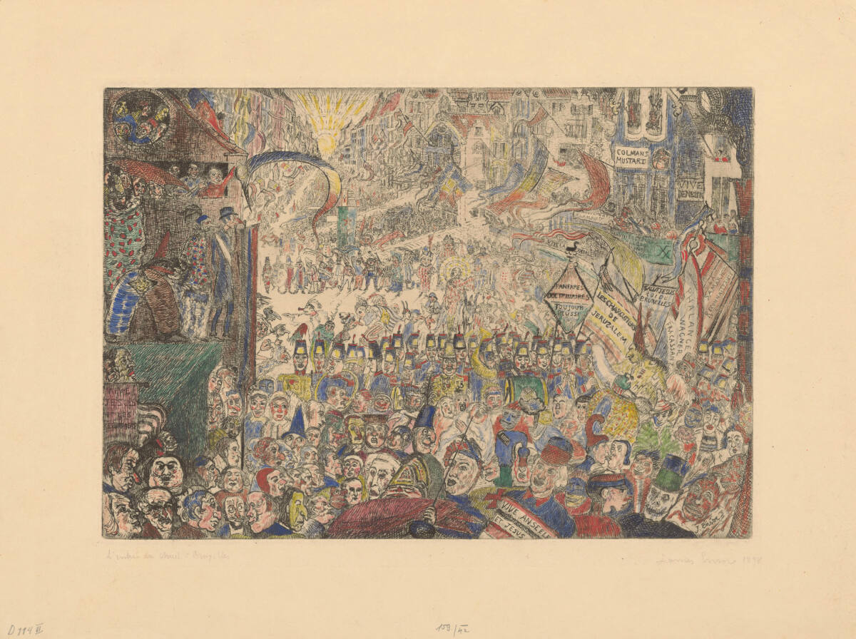 Der Einzug Christi in Brüssel, James Ensor, 1898