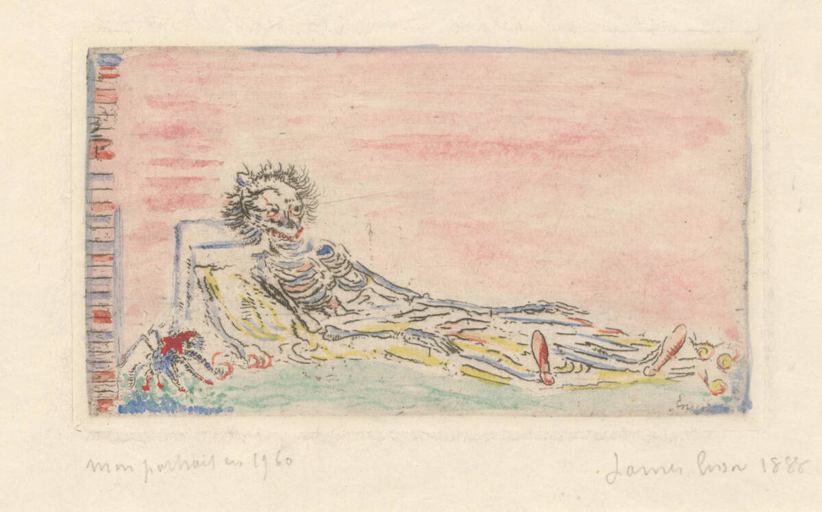 Mein Porträt im Jahr 1960, James Ensor, 1888