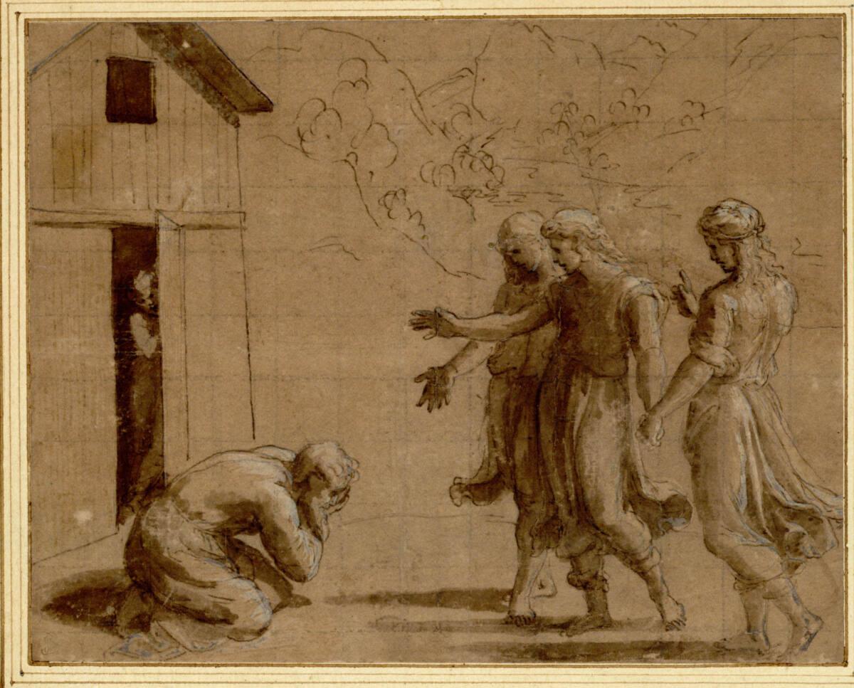 Raffaello Santi, Die drei Engel vor Abraham, Inv. Nr.: 171