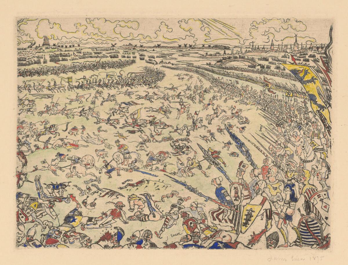 James Ensor, Kampf der Goldsporen, Inv. Nr.: DG1942/165