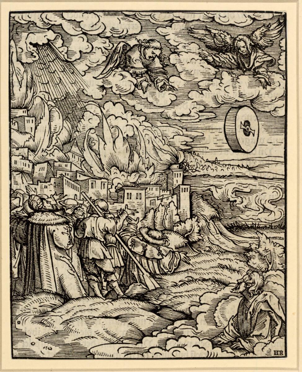 Hans Burgkmair d. Ä., Die Zerstörung Babylons, Inv. Nr.: DG1934/144