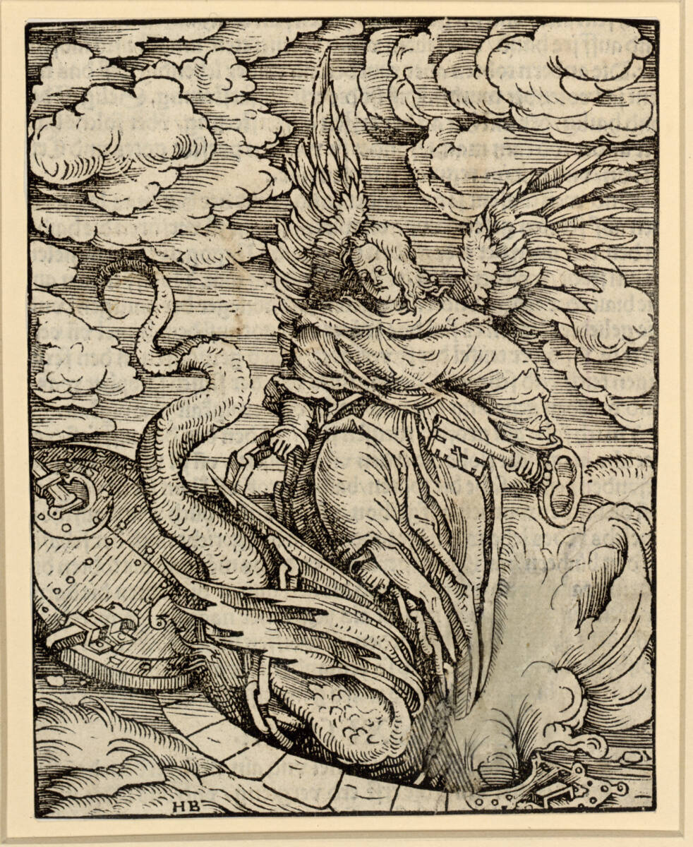 Satan wird in den Abgrund gesperrt, 1523