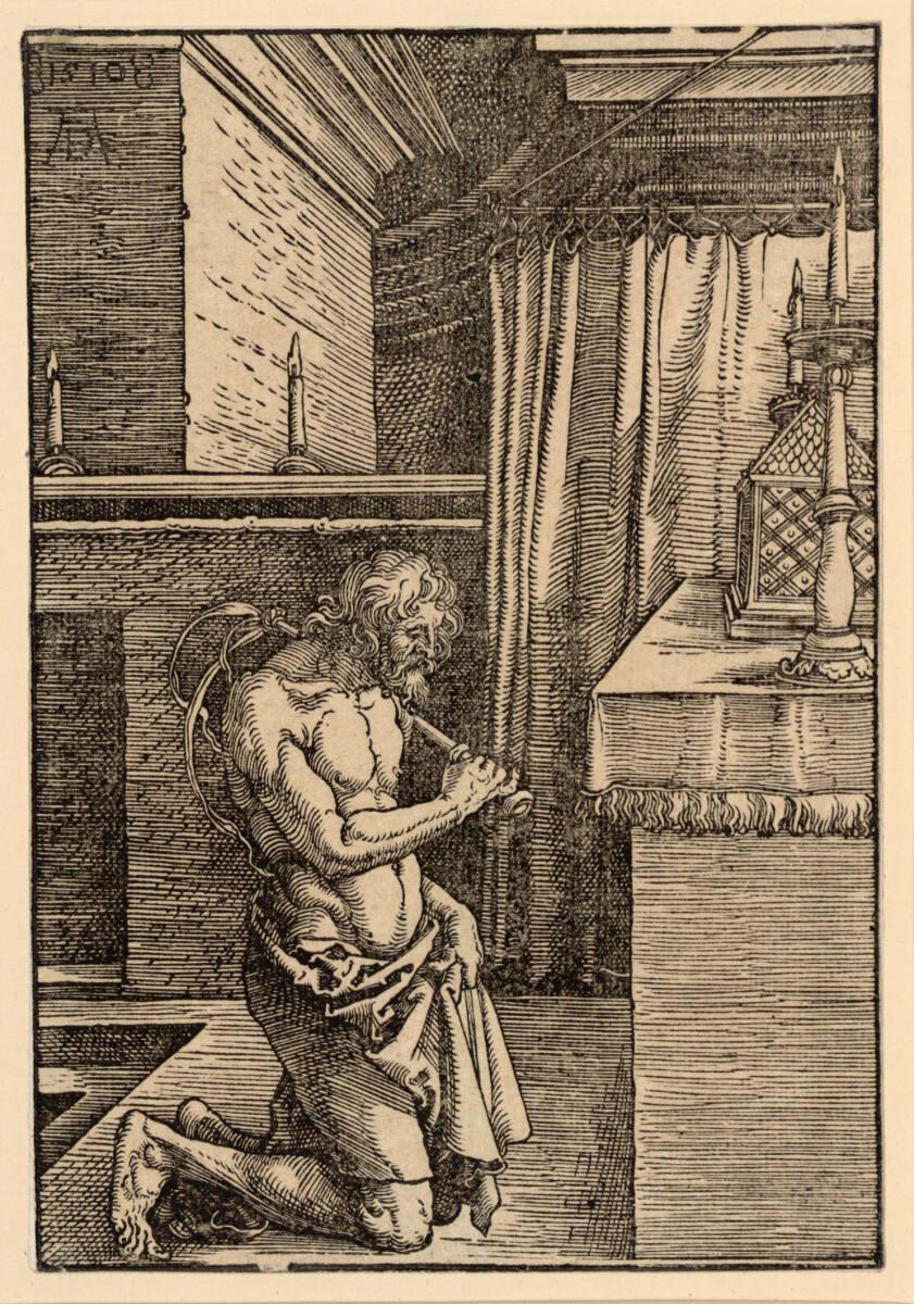 Albrecht Dürer, Ein Büßer (Der Büßende; König David, Buße tuend), Inv. Nr.: DG1934/176