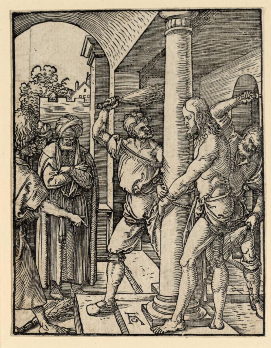 Albrecht Dürer, Die Geißelung Christi (Kleine Passion, 18), Inv. Nr.: DG1934/288