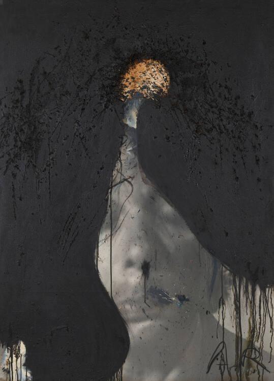 Arnulf Rainer, Licht im Haar, Inv. Nr.: 45147