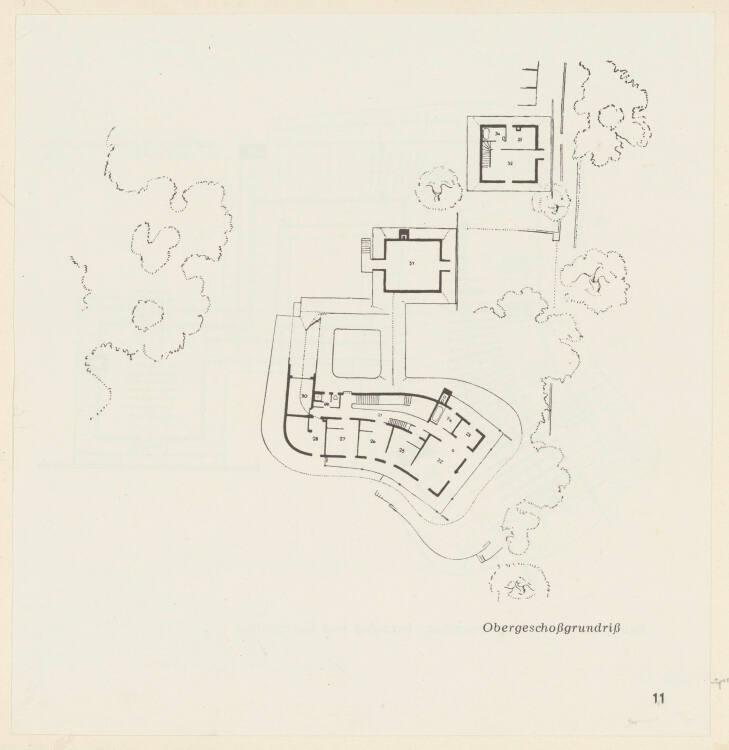 Lois Welzenbacher, Ruhpolding, Chiemgau, Landhaus Schmucker, Obergeschoß, Grundriss, Reprodukti…