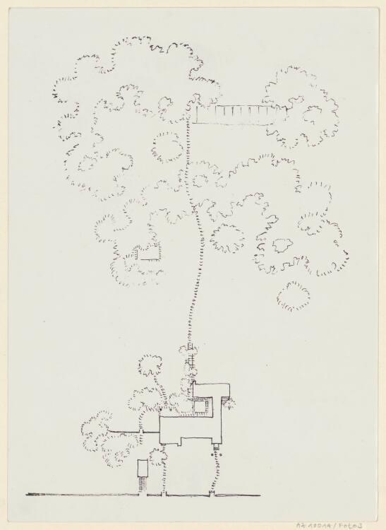 Lois Welzenbacher, Halle an der Saale, Kröllwitz, Landhaus Franz Carl Walter, Situationsplan, F…