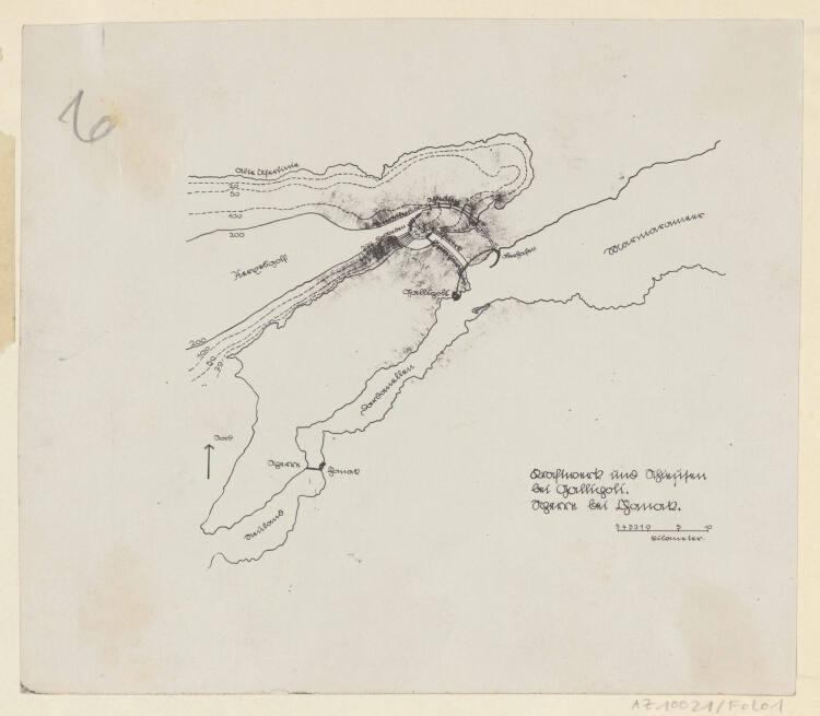 Lois Welzenbacher, Gallipoli, Kraftwerk, Atlantropa-Projekt, Lageplan, Entwurfsskizze, aus Publ…