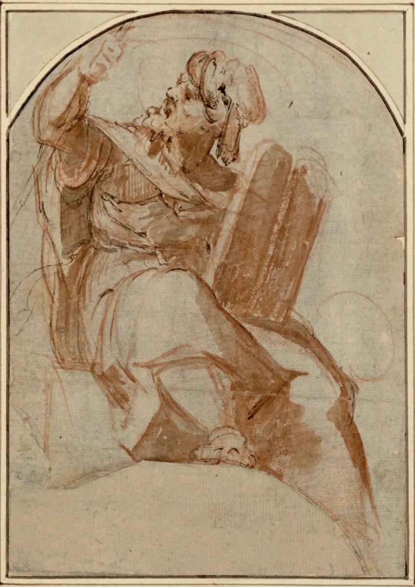 Giovanni Francesco Bezzi gen. il Nosadella, Moses mit den Gesetzestafeln, Inv. Nr.: 1998