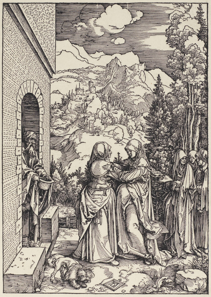 Die Heimsuchung (Marienleben, 9), Albrecht Dürer, 1503-04