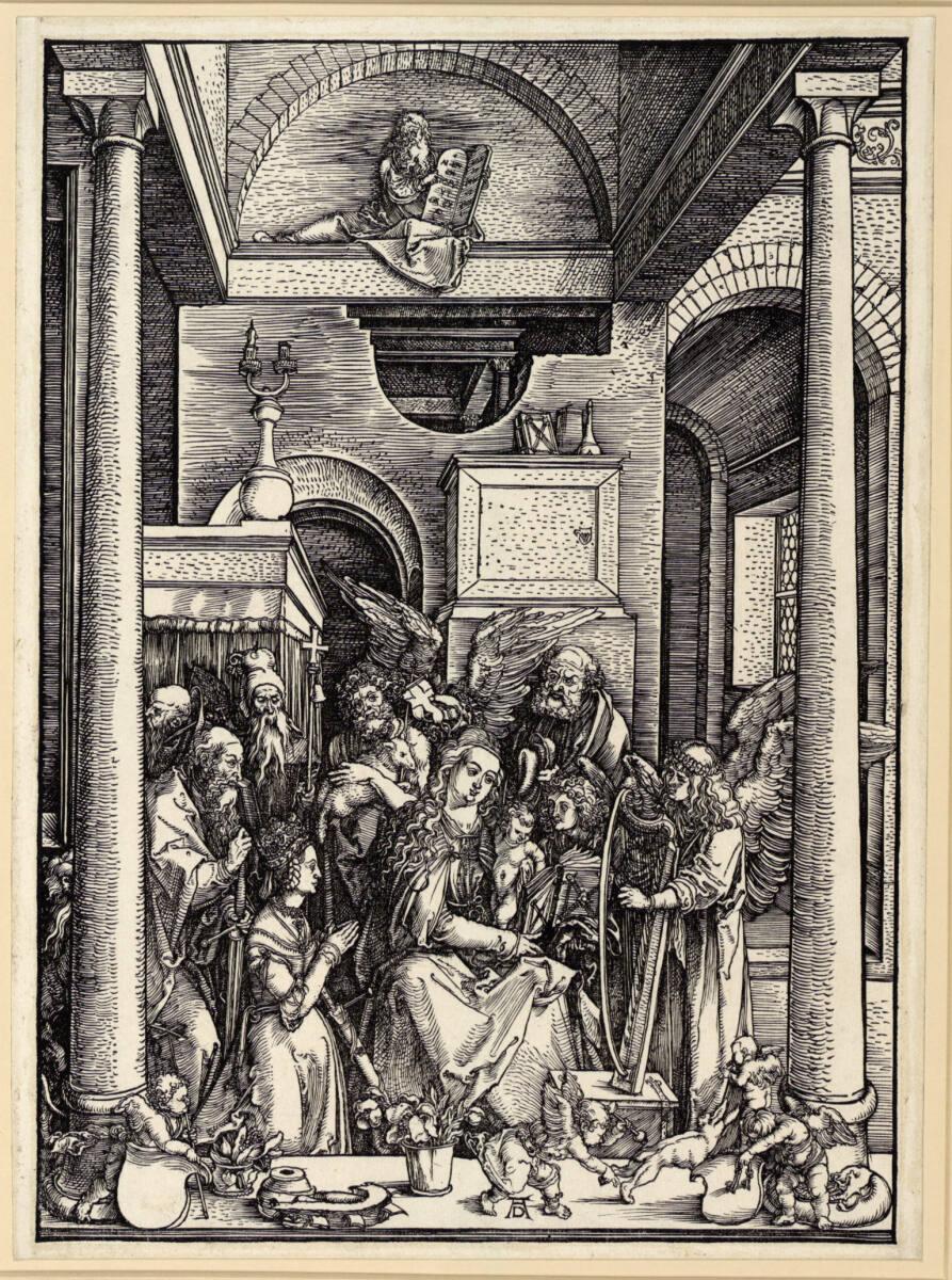 Albrecht Dürer, Mariens Verehrung (Verherrlichung Mariens) (Marienleben, 20), Inv. Nr.: DG1934/…