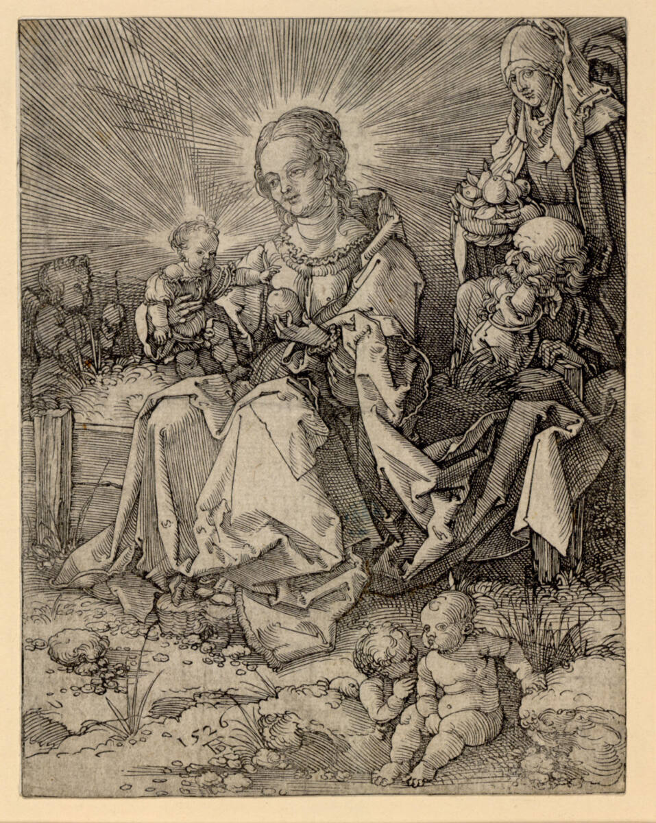 Maria mit dem Kind auf der Rasenbank, Hans Springinklee