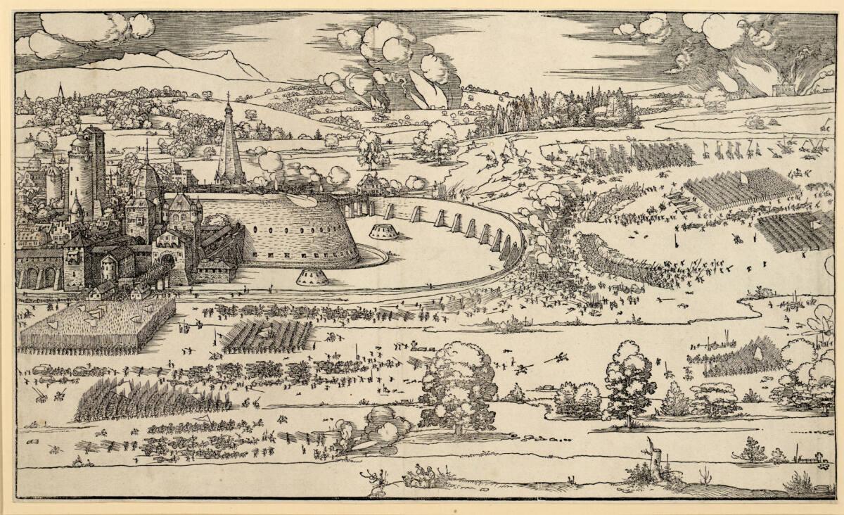 Die Belagerung einer Festung, Albrecht Dürer, 1527