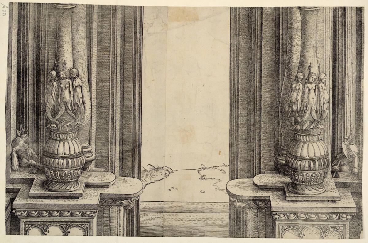 Die Ehrenpforte Kaiser Maximilians I., Mittelportal, A 1, Albrecht Dürer, 1515