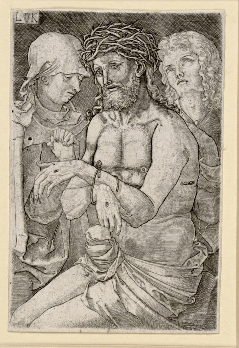 Schmerzensmann mit Maria und Johannes, Ludwig Krug
