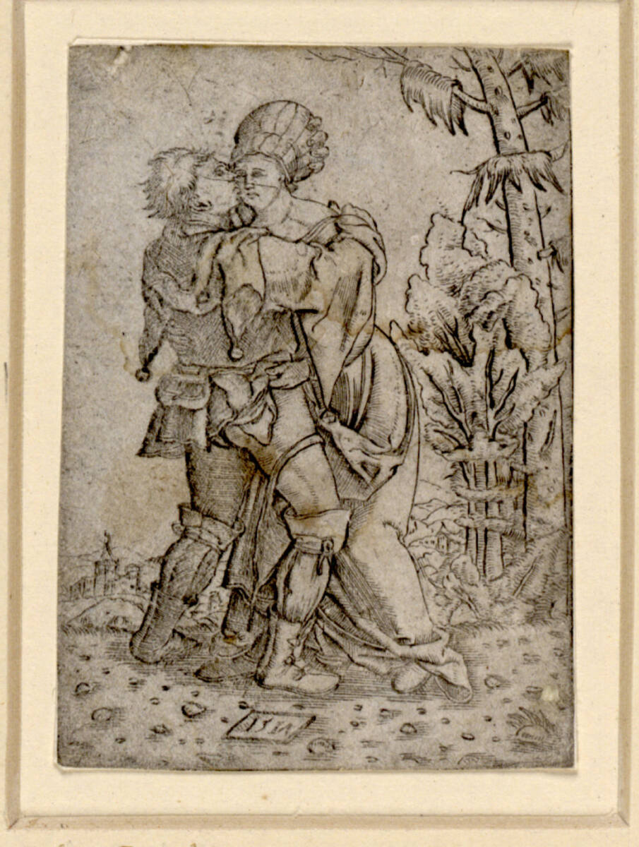 Ein Narr eine Frau umarmend, 1517