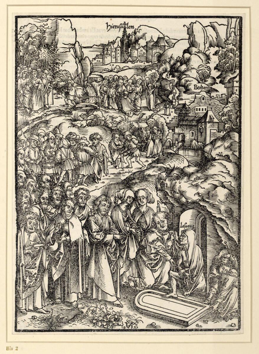 Urs Graf d. Ä., Die Erweckung des Lazarus, Inv. Nr.: DG1949/720