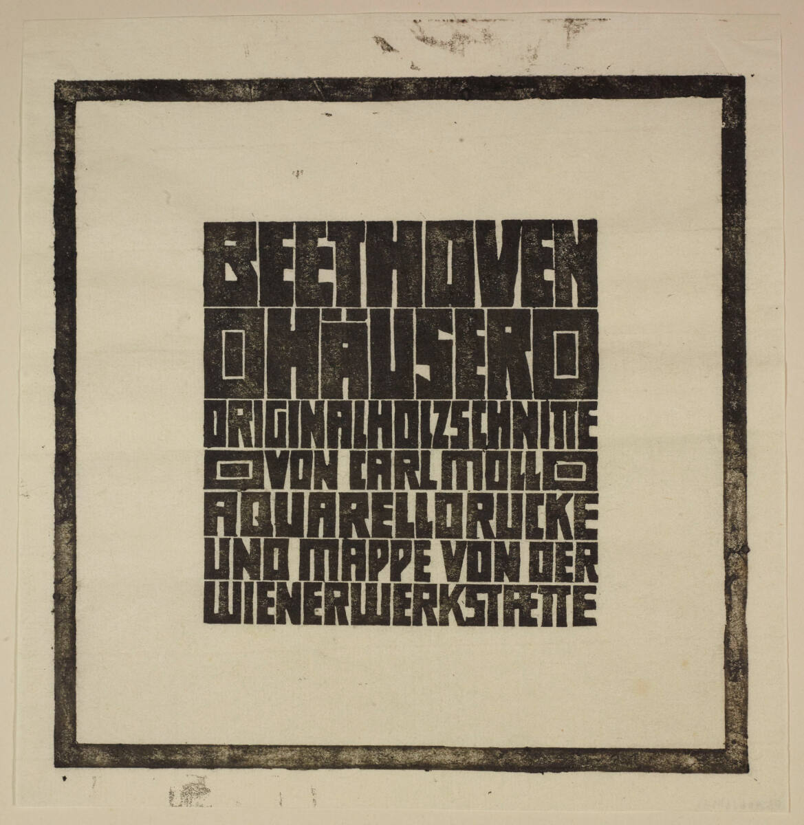 Beethoven Häuser; Titelblatt, c. 1902