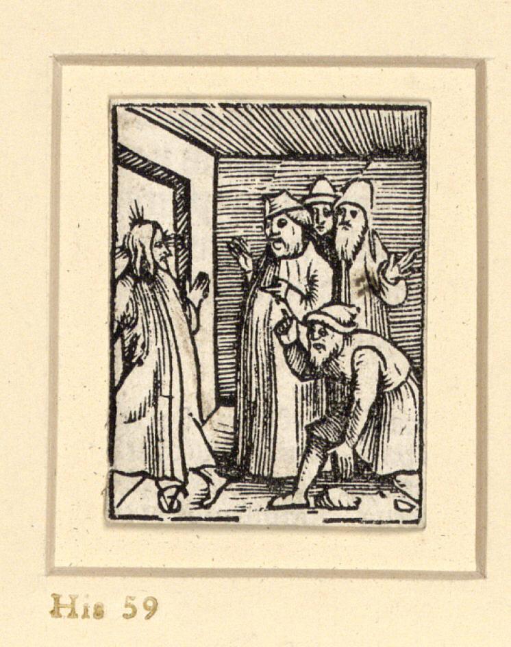 Urs Graf d. Ä., Die Juden drohen Jesus zu steinigen (Joh 10.22-39), Inv. Nr.: DG1949/779