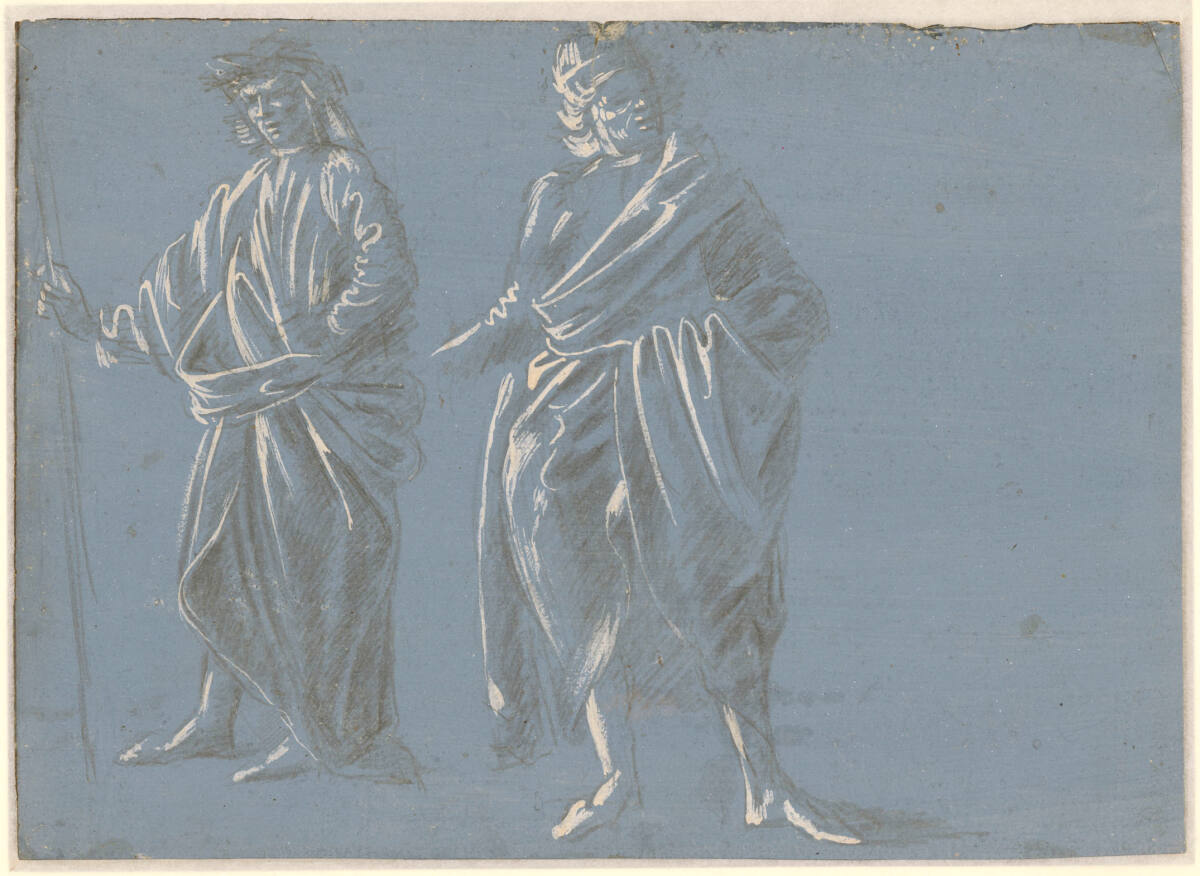 Anonym, Zwei stehende Gewandfiguren