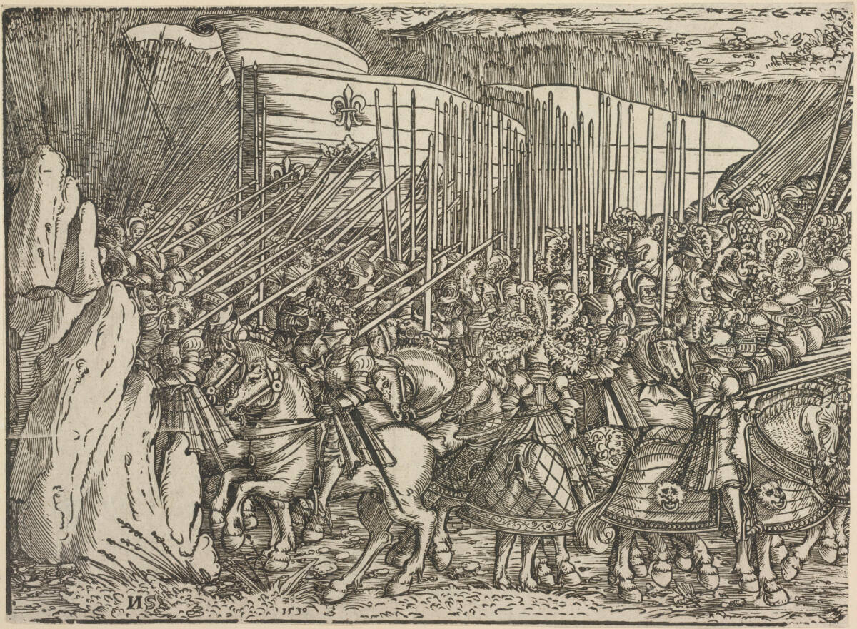 Reiterschlacht (linker unterer Teil), Niclas Stör, 1530