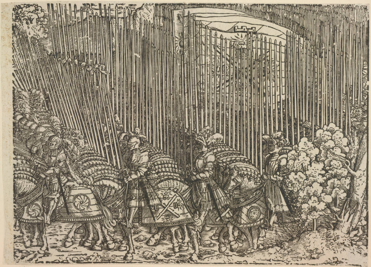 Reiterschlacht (rechter unterer Teil), Niclas Stör, 1530