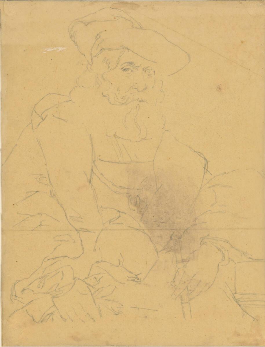 Friedrich von Amerling, Studie eines vornehmen Herrn, Inv. Nr.: 35324/2